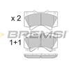 BREMSI Kit pastiglie freno, Freno a disco BREMSI BP3381