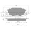 TOMEX Brakes Kit pastiglie freno, Freno a disco TOMEX Brakes TX 13-32