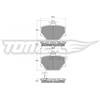 TOMEX Brakes Kit pastiglie freno, Freno a disco TOMEX Brakes TX 15-07