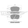 TOMEX Brakes Kit pastiglie freno, Freno a disco TOMEX Brakes TX 18-18