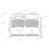 JURID Kit pastiglie freno, Freno a disco JURID 573309J