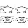 HELLA Kit pastiglie freno, Freno a disco HELLA 8DB 355 025-201