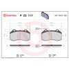 BREMBO Kit pastiglie freno, Freno a disco BREMBO P 23 117X