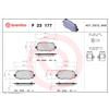 BREMBO Kit pastiglie freno, Freno a disco BREMBO P 23 177X
