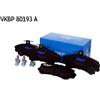 SKF Kit pastiglie freno, Freno a disco SKF VKBP 80193 A