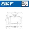 SKF Kit pastiglie freno, Freno a disco SKF VKBP 90047