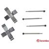 BREMBO Kit accessori, Pastiglia freno BREMBO A 02 210