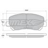 TOMEX Brakes Kit pastiglie freno, Freno a disco TOMEX Brakes TX 17-25