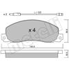 METELLI Kit pastiglie freno, Freno a disco METELLI 22-0098-0