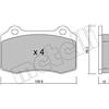 METELLI Kit pastiglie freno, Freno a disco METELLI 22-0251-2