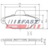 FAST Kit pastiglie freno, Freno a disco FAST FT29005