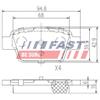 FAST Kit pastiglie freno, Freno a disco FAST FT29115