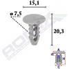 ROMIX Clip di fissaggio ROMIX 10067 ALFA ROMEO, FIAT, LANCIA