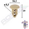 ROMIX Clip di fissaggio ROMIX 10070 ALFA ROMEO, FIAT, LANCIA