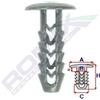 ROMIX Clip di fissaggio ROMIX 10074 FIAT