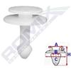 ROMIX Clip di fissaggio ROMIX 11000 FIAT
