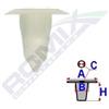 ROMIX Clip di fissaggio ROMIX 11001 FIAT