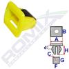 ROMIX Clip di fissaggio ROMIX 14050 FIAT