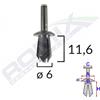 ROMIX Clip di fissaggio ROMIX 20561 ALFA ROMEO, BMW, DACIA, FIAT, RENAULT