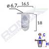 ROMIX Clip di fissaggio ROMIX A52018 ALFA ROMEO, CITROEN, FIAT, LANCIA
