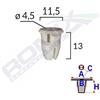 ROMIX Clip di fissaggio ROMIX A82019 MERCEDES BENZ