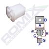 ROMIX Clip di fissaggio ROMIX A82024 OPEL
