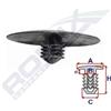 ROMIX Clip di fissaggio ROMIX B15998 HONDA, OPEL