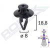 ROMIX Clip di fissaggio ROMIX B16858 KIA, MAZDA, MITSUBISHI, NISSAN