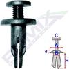 ROMIX Clip di fissaggio ROMIX B17057 HONDA