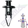 ROMIX Clip di fissaggio ROMIX B17143 HONDA