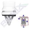 ROMIX Clip di fissaggio ROMIX B21104 HONDA
