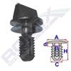 ROMIX Clip di fissaggio ROMIX B21111 BMW