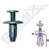 ROMIX Clip di fissaggio ROMIX B22091 TOYOTA