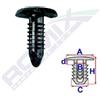 ROMIX Clip di fissaggio ROMIX B22153 MAZDA, TOYOTA