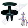 ROMIX Clip di fissaggio ROMIX B25682 BMW