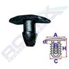 ROMIX Clip di fissaggio ROMIX C10049 ALFA ROMEO, FIAT, LANCIA