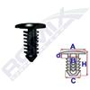 ROMIX Clip di fissaggio ROMIX C10089 RENAULT