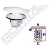 ROMIX Clip di fissaggio ROMIX C10158 FIAT