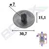 ROMIX Clip di fissaggio ROMIX C70338 FORD