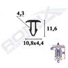 ROMIX Clip di fissaggio ROMIX C70362 LEXUS, TOYOTA