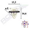 ROMIX Clip di fissaggio ROMIX C70604 HYUNDAI