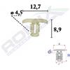 ROMIX Clip di fissaggio ROMIX C70629 SKODA, VW