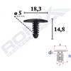 ROMIX Clip di fissaggio ROMIX C70658 BMW, MINI