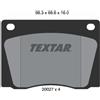 TEXTAR Kit pastiglie freno, Freno a disco TEXTAR 2002701