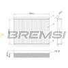 BREMSI Filtro, Aria abitacolo BREMSI FC0168C