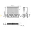 BREMSI Filtro, Aria abitacolo BREMSI FC0874