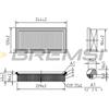 BREMSI Filtro aria BREMSI FA1030