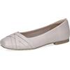 CAPRICE Ballerine da donna in pelle, Bianco (PEARL PERL DEE), 42 EU
