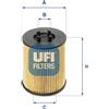 UFI Filtro olio UFI 25.017.00