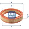 UFI Filtro aria UFI 30.038.01